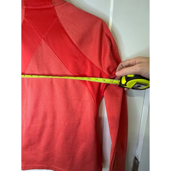 Columbia Sportswear Red Striped Quarter Zip Pullover Fleece Women's Size S - Picture 11 of 11
